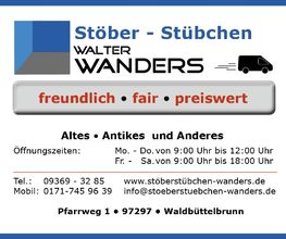 Stöber - Stübchen Walter Wanders Logo