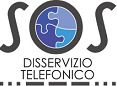 Logo con testo "SOS Disservizio Telefonico" e un globo con pezzi di puzzle nei toni del blu.