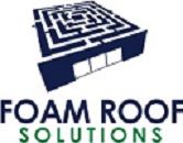 Logo of Foam Roof Solutions with a maze-like roof design above the company name.