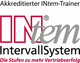 Logo des INtem IntervallSystems mit Schriftzug "Akkreditierter INtem-Trainer" und roter Unterzeile.