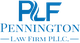 PLF logo with "Pennington Law Firm PLLC" in blue text.