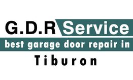 Text: "G.D.R Service: best garage door repair in Tiburon" in bold and green.
