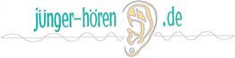 Logo von "jünger-hören.de" mit einem stilisierten Ohr und einer Schallwelle darunter.