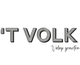'T VOLK-logo met de tekst "Véél op genotter" in een sierlijk lettertype eronder.