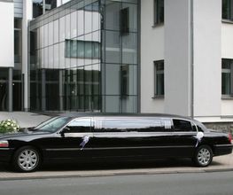 Schwarze Limousine