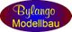 Ovale Grafik, Text "Bylango Modellbau" in gelber Schrift auf blauem Hintergrund.