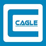 Blue and white logo with a large "C" and the word "Cagle" in the center.