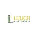 Logo of Lulich & Attorneys with a green "L" and yellow text on a white background.