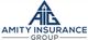 Logo of Amity Insurance Group with blue initials AIG and house icon.