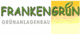 Logo mit Text "Frankengrün" und "Grünanlagenbau", links in grün, rechts gelb-orange.