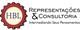Logotipo com engrenagem e texto "HBL Representações & Consultoria: Intermediando Seus Pensamentos".