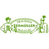 Grünes Logo mit zwei Personen in Tracht und dem Text "Trachten Leismüller Wallgau".