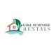 Logo for Lake Seminole Rentals with a house, tree, and water elements.