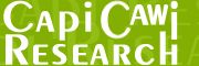 Grünes Logo mit weißem Text "CapiCawi Research".