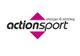 Logo von "actionsport" mit Text "erlangen & nürnberg" und pinkem Rauten-Hintergrund.