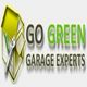 Logo of "Go Green Garage Experts" with a house and tools icon.