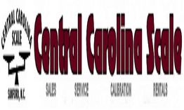 Central Carolina Scale logo with sales, service, calibration, and rentals text.