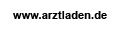 Text: www.arztladen.de in schwarzer Schrift auf weißem Hintergrund.