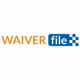 Logo with orange "WAIVER" and blue "file" with checkered design on the right.