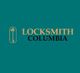 Logo with a key icon and the text "LOCKSMITH COLUMBIA" on a teal background.