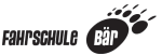Logo der Fahrschule Bär mit Tatze und Schriftzug.