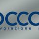 Logo con la scritta "Cocconi Lavorazione Marmi" su sfondo grigio sfumato.