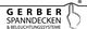 Logo von Gerber: „GERBER SPANNDECKEN & BELEUCHTUNGSSYSTEME“ mit Handzeigegrafik.