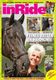 Frau lächelt mit schwarzem Pferd auf Magazin-Cover, Titel: "Feines Reiten in Harmonie".