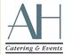 Logo with stylized letters "AH" above "Catering & Events" text.
