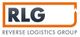 Logo der Reverse Logistics Group (RLG) mit orangem Rahmen und schwarzen Buchstaben.