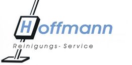 "Grafik mit dem Text 'Hoffmann Reinigungs-Service' und einem Piktogramm eines Staubsaugers."