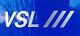 Blaues Logo mit den Buchstaben "VSL" und drei diagonalen Linien rechts daneben.