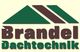 Logo mit Text "Brandel Dachtechnik", stilisiertes Dach in Grün und Braun oben.