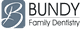 Logo of Bundy Family Dentistry with a stylized "B" in a blue square.