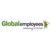 Logo of Globalemployees with the slogan "outsourcing at its best" and a person icon.