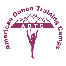 Logo of American Dance Training Camps with mountains and a dancer silhouette.