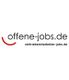 Logo mit Text: "offene-jobs.de" und "vertriebsmitarbeiter-jobs.de" auf weißem Hintergrund.