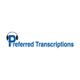 Logo of Preferred Transcriptions with a letter 'P' wearing headphones.