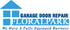 Floral Park logo with blue sky background and text "Building Home Together".