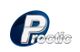 3D-Buchstabe "P" vor blauem Oval mit dem Schriftzug "Proctic".