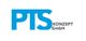 Logo von PTS Konzept GmbH in blauer und grauer Schrift auf weißem Hintergrund.