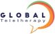 Logo of Global Teletherapy with a speech bubble and colorful arcs.