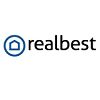 Logo mit einem blauen Haus in einem Kreis und dem Wort "realbest" auf weißem Hintergrund.