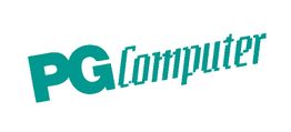 Logo mit dem Text "PGComputer" in grüner Schrift auf weißem Hintergrund.