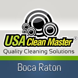 USA Clean Master logo with "Quality Cleaning Solutions" and "Boca Raton" text.