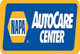 NAPA AutoCare Center logo with a blue background and yellow border.
