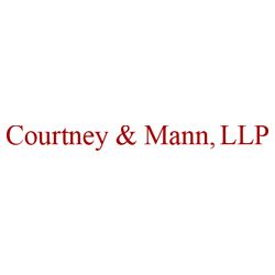 Text "Courtney & Mann, LLP" in red font on a white background.