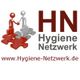 Zwei Figuren auf Puzzleteilen, Schriftzug "HN Hygiene Netzwerk" und Website www.Hygiene-Netzwerk.de.