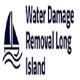 Logo with sailboat and text: "Water Damage Removal Long Island".