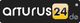 Logo mit der Aufschrift "arturus24.de" auf schwarzem Hintergrund.